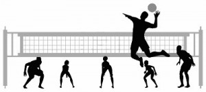 volleybal-silhouet