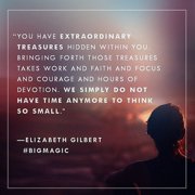 Elizabeth Gilbert big magic Jasja